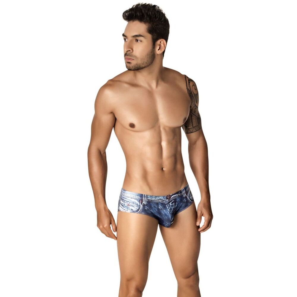 Large Clever Retro Indigo Jean Latin Brief 5200